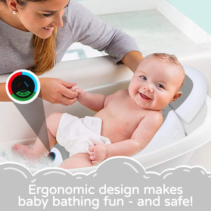 Baby Bath Support Newborn with Thermometer Collapsible 
