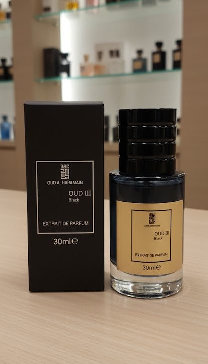 Oud III Black 30ml Extrait De Parfum – Intense Unisex Oud by Oud Al Haramain