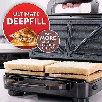 Breville Ultimate Deep Fill Toastie Maker | 2 Slice Sandwich Toaster 
