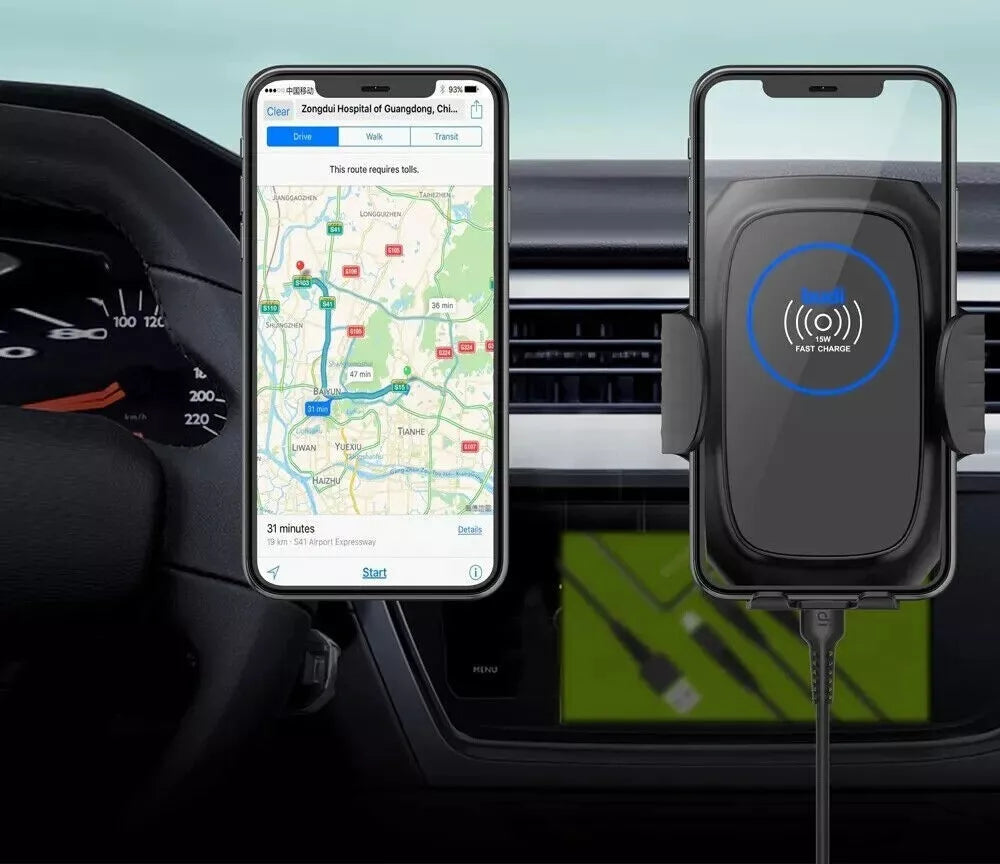 Budi Hot Selling 15w Smart Sensor Car Wireless Fast Charging Phone Holder