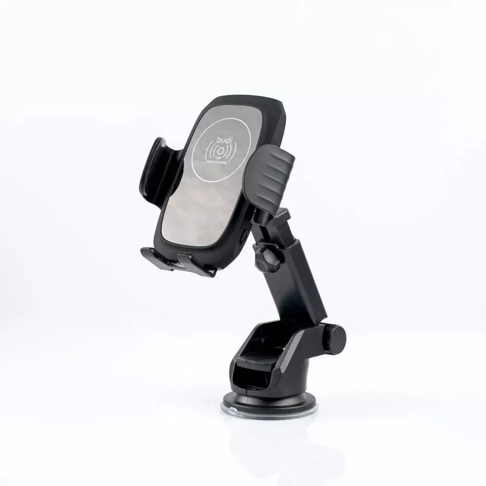 Budi Hot Selling 15w Smart Sensor Car Wireless Fast Charging Phone Holder