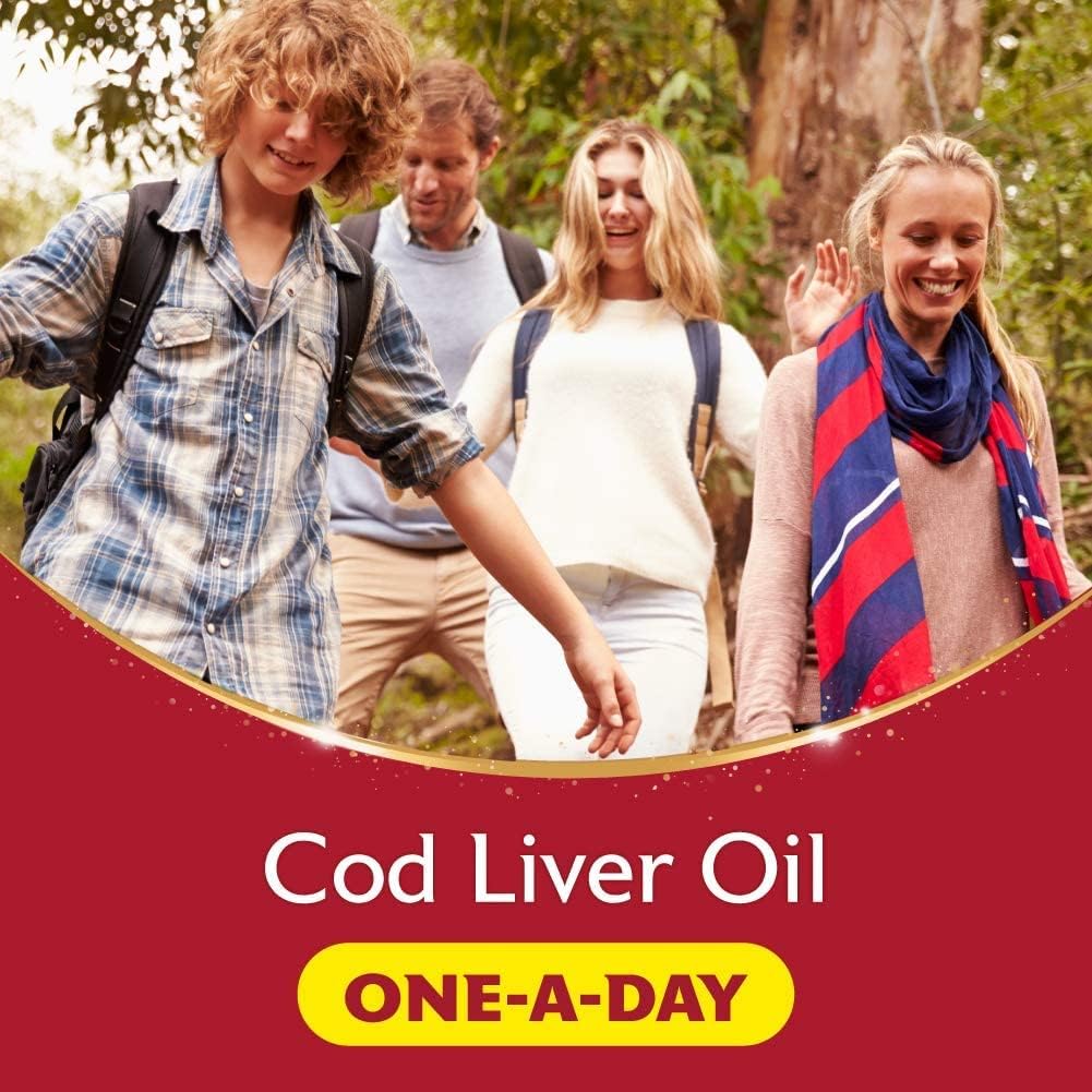 Seven Seas Cod Liver Oil one-a-day fish oil Omega-3 & vitamin D 120 capsules supplements