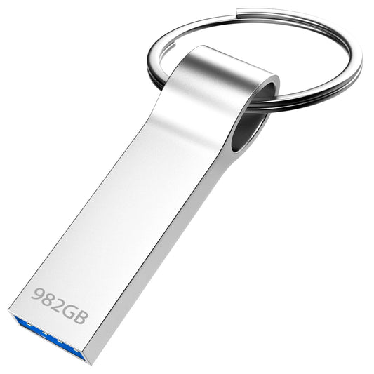Deeiqeyp USB Stick 982GB Metal External USB 3.0 Flash Drive Waterproof Memory