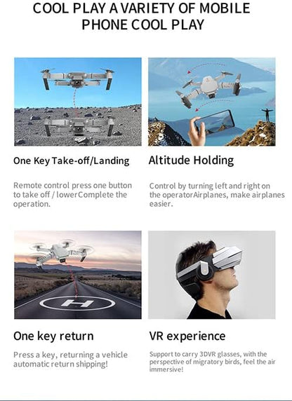 GPS Drone E88 Pro for Adults 1080P Pro Dual Camera Foldable Professional 