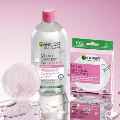 Garnier SkinActive Micellar Cleansing Water Sensitive, Unscented, Gluten-Free – 700ml