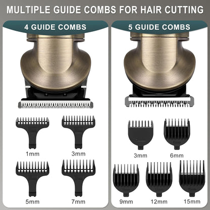 Hatteker Beard Trimmer Kit Professional Hair Clipper Zero Gapped