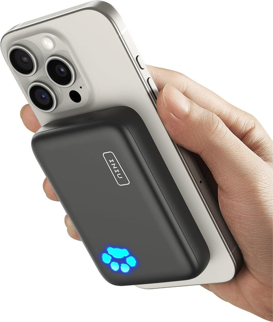 INIU Magsafe Power Bank, 10000mAh 20W Magnetic Fast Charging Portable Charger