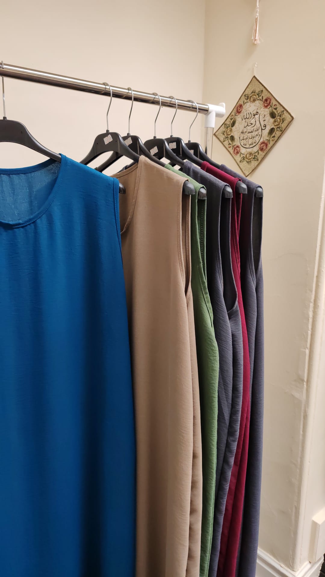 Sleeveless Modest Inner Slip Dress | Long Layering Tunic for Abayas- 1 Pc