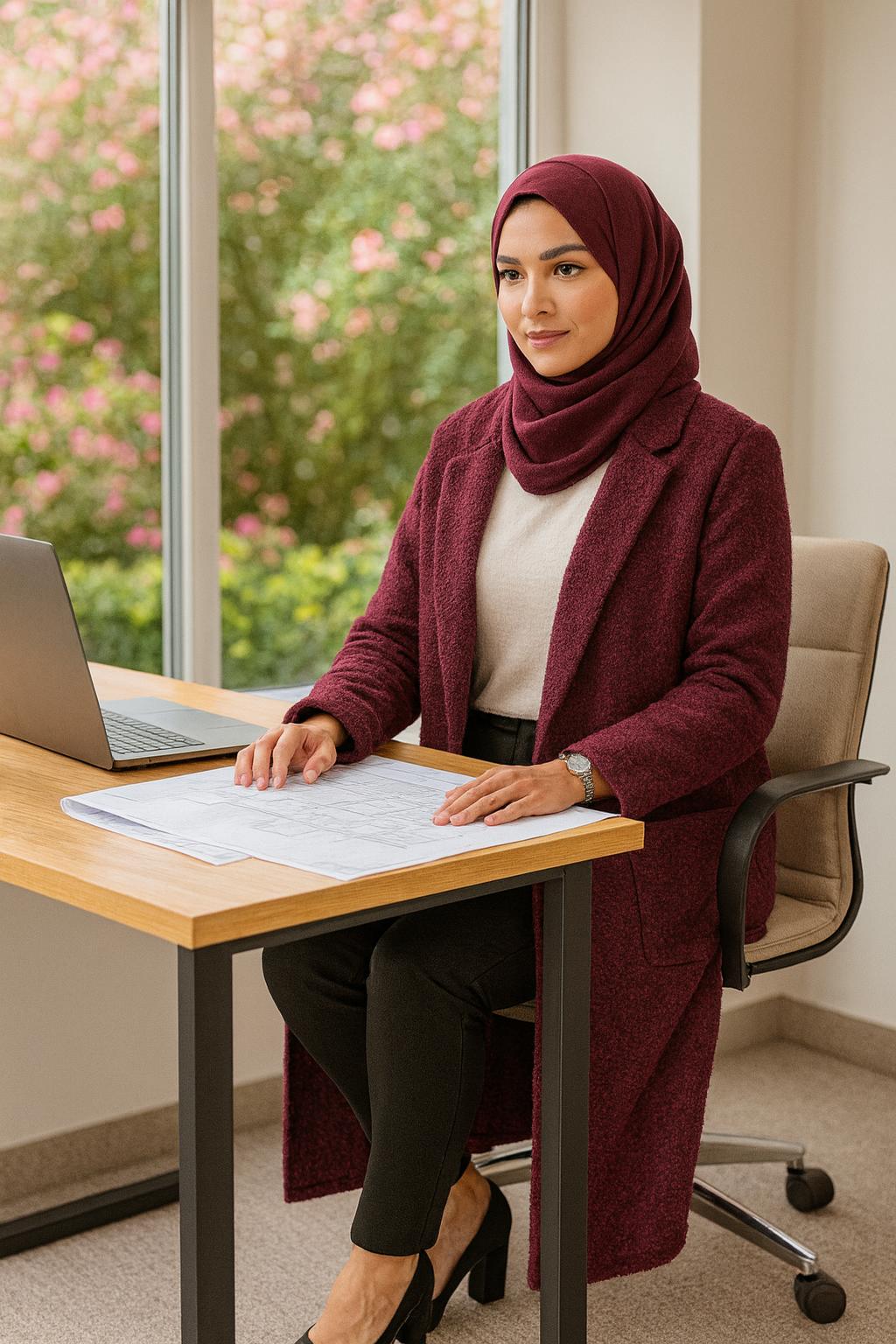 Premium Long Wool-Textured Raspberry Maroon Koti for Women | Elegant Winter Layer