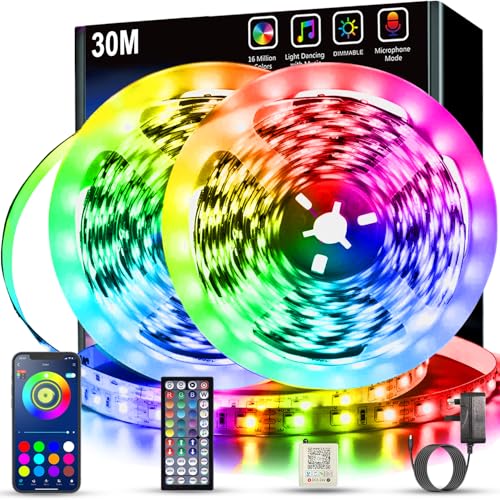 Keepsmile Led Strip Lights 30M Bluetooth Smart App Contro