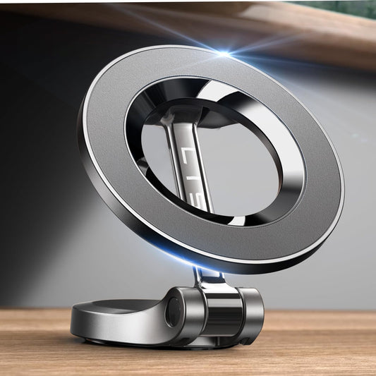 LISEN for Magsafe Car Mount 24 Permanent Magnets Magsafe Phone Holder for Cars Phone Car Mount for iPhone 16 Car Holder Car Accessories Fits iPhone 16 Pro Max 15 All Phones with Metal Ring