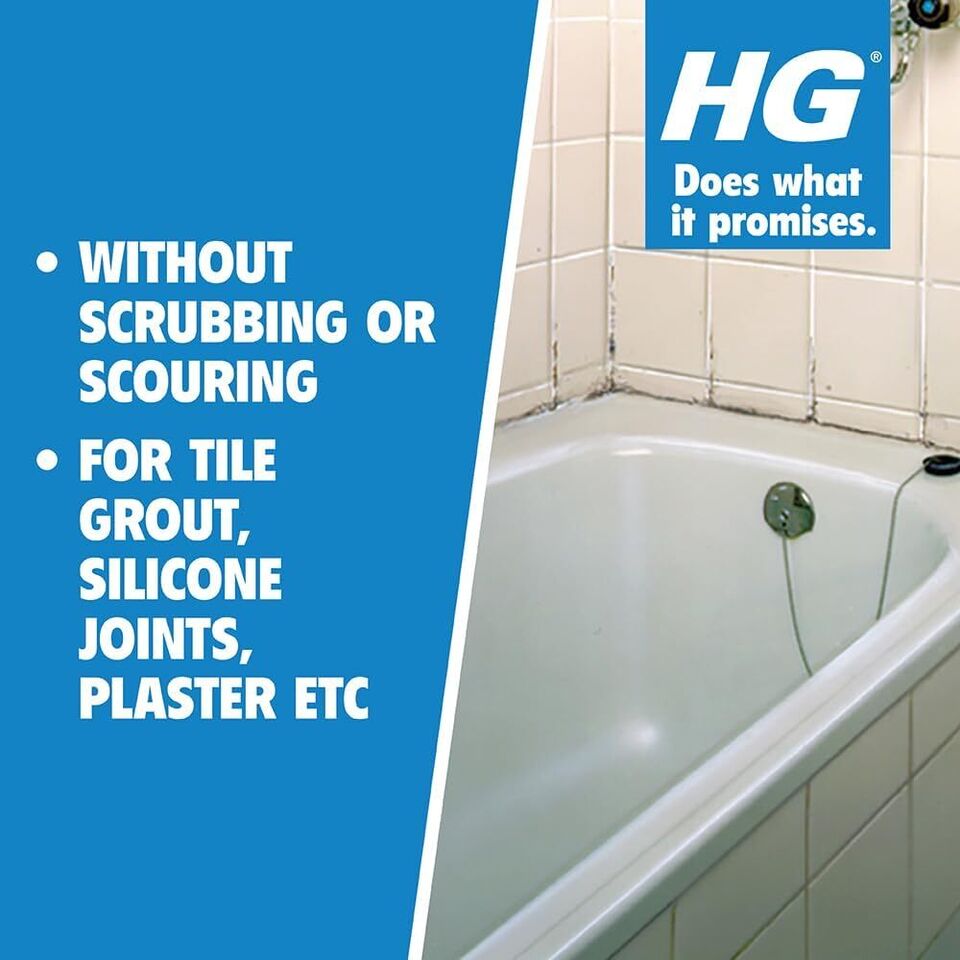 HG Mould Spray, Effective Removes Mouldy Stains rom Walls, Tiles, Silicone Seals