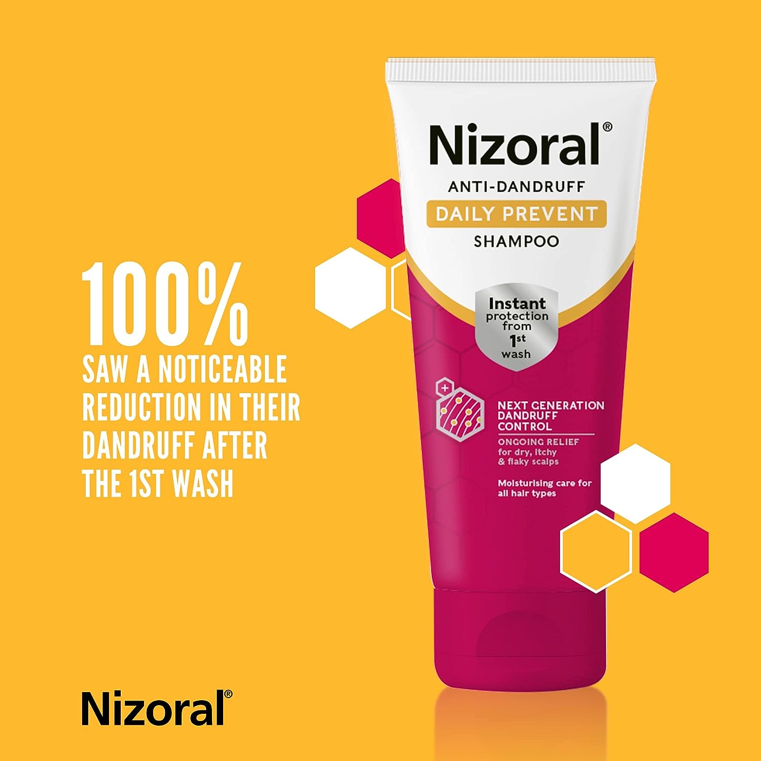 Nizoral Daily Prevent Shampoo 200ml Stops dandruff returning from the 1st wash 