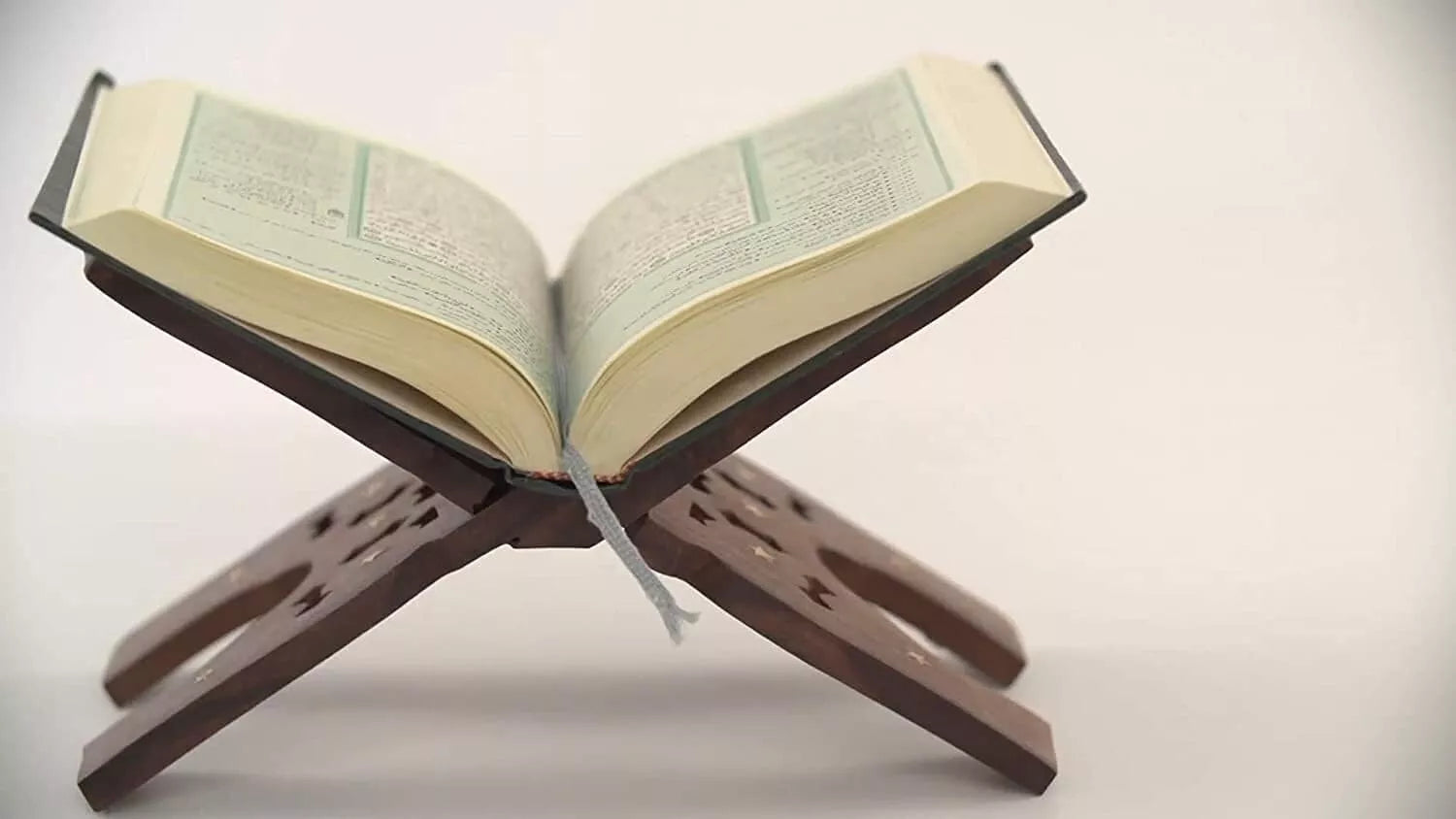 Quran Stand /Rehal (Brass Inlay) Quality Wooden Book Holder (Various Sizes)REHAL