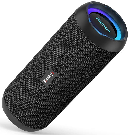 RIENOK Bluetooth Speaker Portable Wireless Bluetooth Speaker with 30W Enhanced Bass Waterproof Bluetooth Outdoor Speaker for Travel Sport