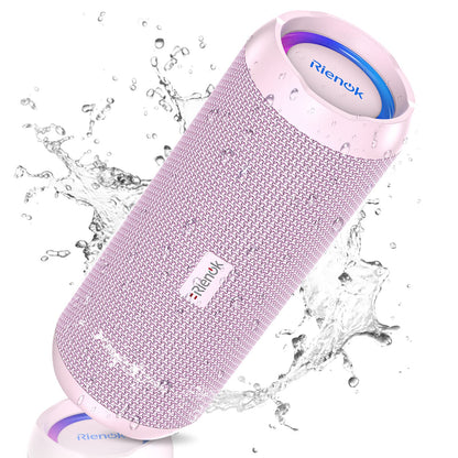 RIENOK Bluetooth Speaker Portable Wireless Bluetooth Speaker with 30W Enhanced Bass Waterproof Bluetooth Outdoor Speaker for Travel Sport