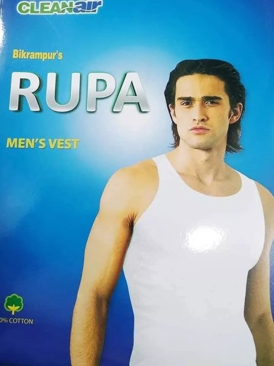 Rupa Frontline Premium Cotton Vest Sleeveless Vests For Men's 1pc -Free Delivery