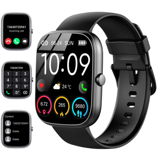 Smart Watch for Men Women Answer/Make Calls, 1.91" Fitness Watch with Heart Rate Sleep Monitor, Step Counter Fitness Tracker, Sports Activity Trackers Waterproof Smartwatches