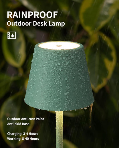 2 Pack Cordless Table Lamp,Portable LED Desk Lamp, Rechargable.