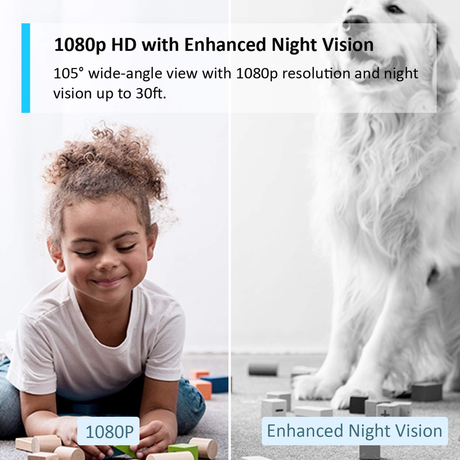 Tapo Mini Smart Security Camera, Indoor CCTV, Works with Alexa&Google Home, No Hub Required, 2-Way Audio, Night Vision, SD Storage, Device Sharing