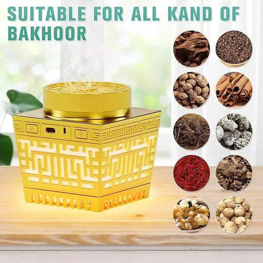 Telawah Quran Speaker & Mini Incense Burner Bakhoor,Remot Control with 114 Surah
