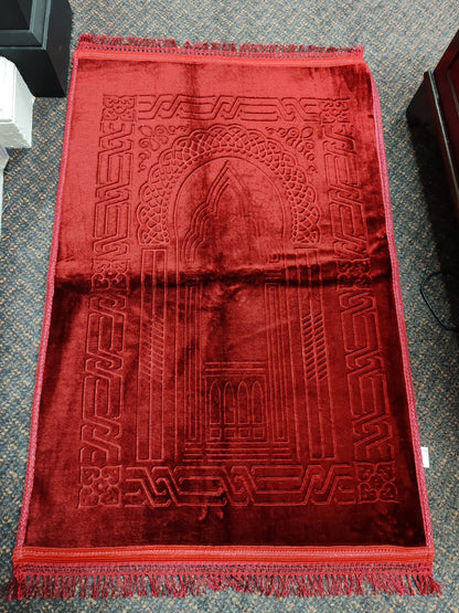 Muslim Prayer Mat Cushioned Islamic Musallah Namaz Rug Large Size 80x120cm