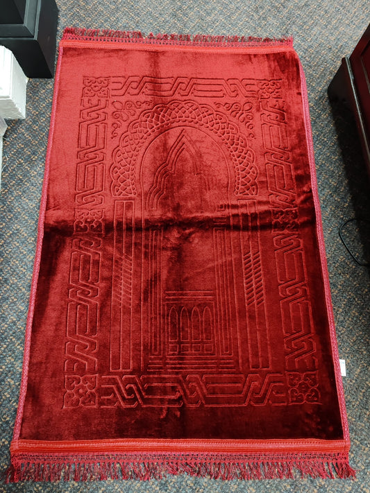 Muslim Prayer Mat Cushioned Islamic Musallah Namaz Rug Large Size 80x120cm