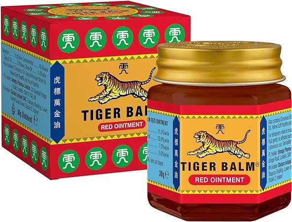 Tiger Balm Red Ointment, Pain Relief Muscular Aches and Pains, herbal ingredient