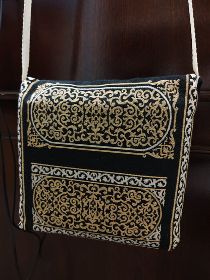 Muslim Prayer Rug with Prayer Beads, Travel Prayer Mat, Islamic Gift Set