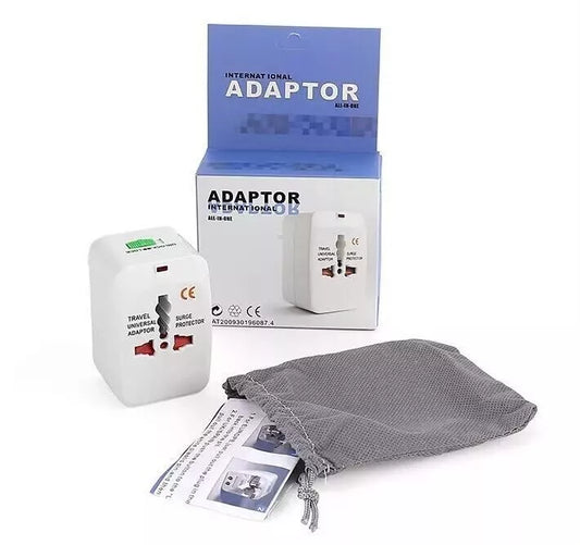 Universal Travel Adapter World Wide Use Multi Plug Charger UK EU AU US USB Ports