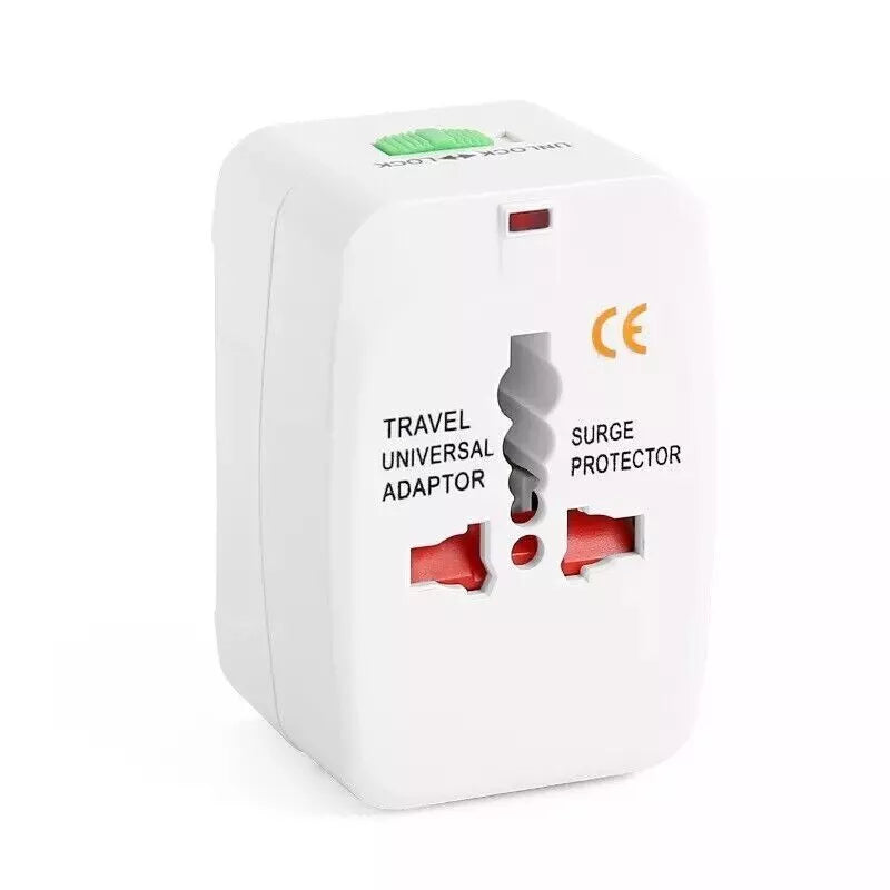 Universal Travel Adapter World Wide Use Multi Plug Charger UK EU AU US USB Ports