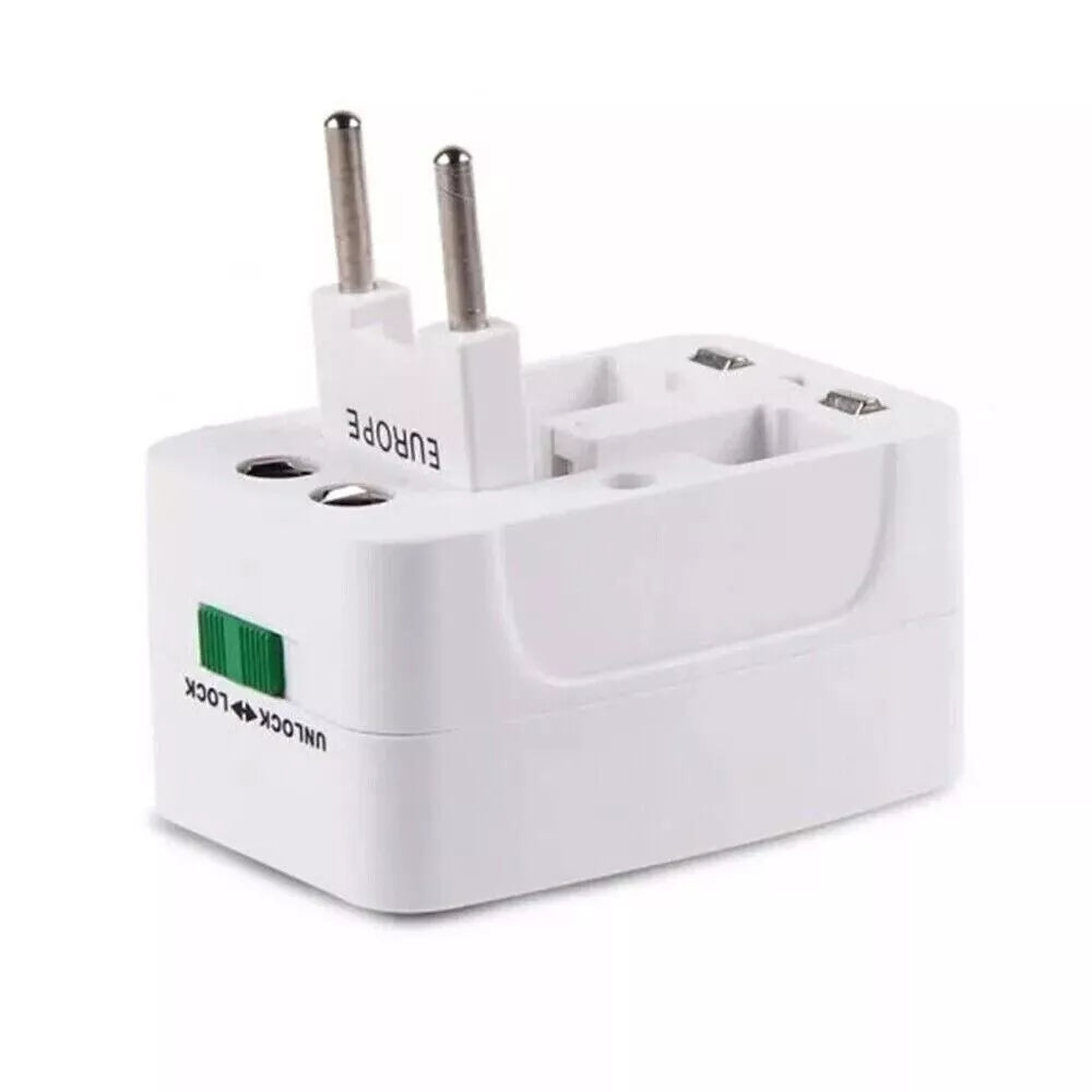 Universal Travel Adapter World Wide Use Multi Plug Charger UK EU AU US USB Ports