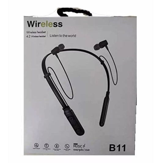 Wireless Bluetoth Neckband Earphones - 24H Playtime,Dual Equalizer Bass Boost HD