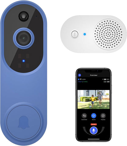 Wireless Video Doorbell with Indoor Ring Chime