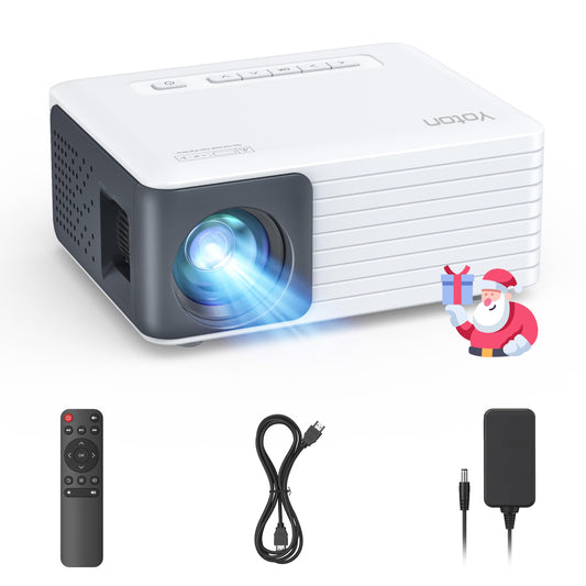 YOTON Y3 Mini Projector, Portable Phone Projector 1080P Full HD Support, Home Theater Movie Projector, Small Video Projector Compatible with HDMI,Smartphone,Tablet