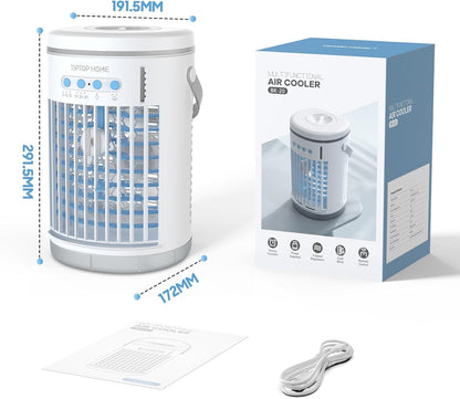 Portable Air Conditioner, 5 in 1 Air Cooler Mini Air Conditioner Fan