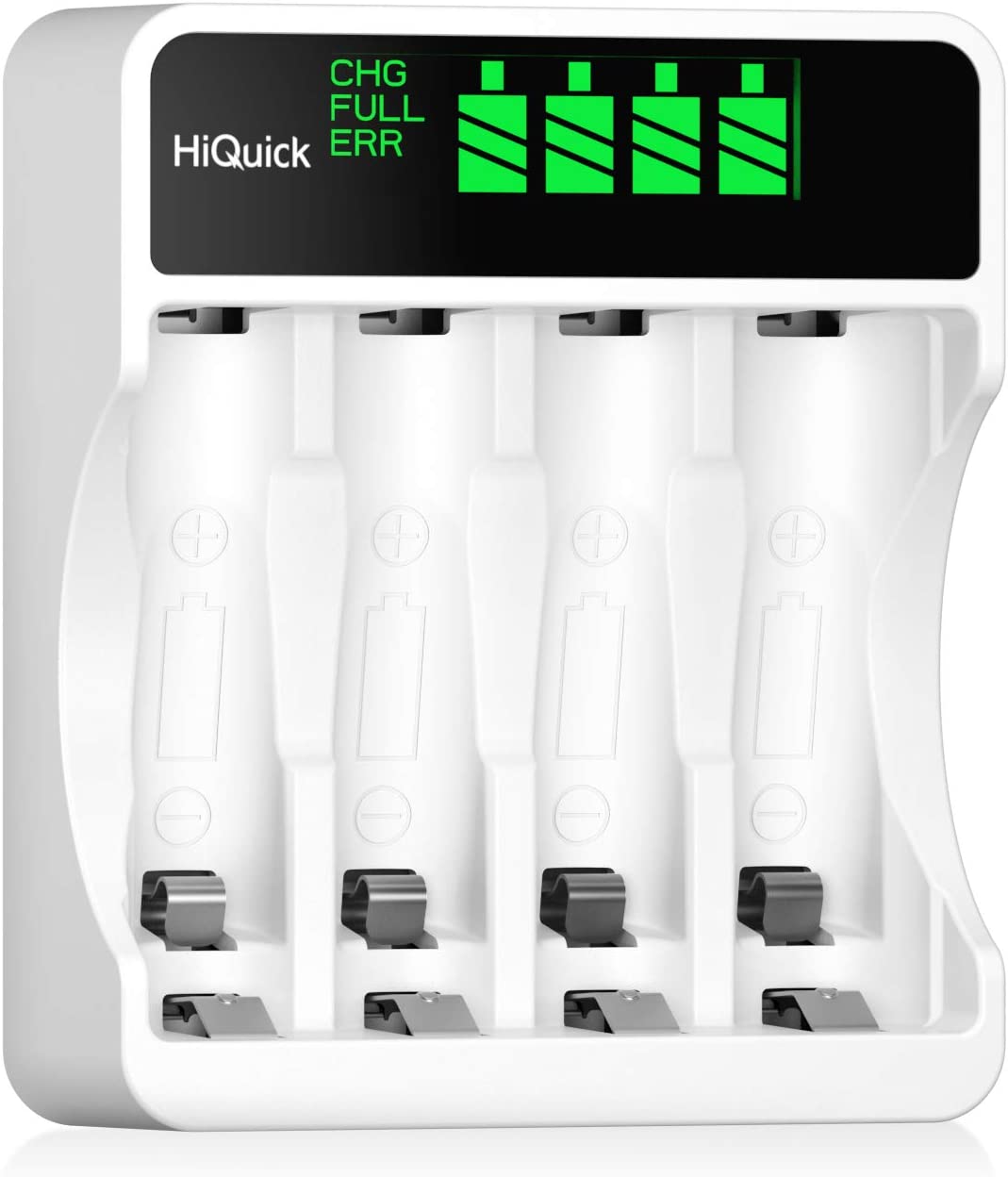 Battery Charger for AA & AAA Rechargeable Batteries Smart USB Automatic 4-slot