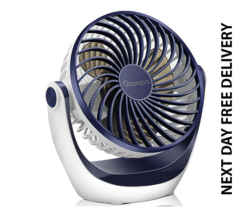 OCOOPA USB Desk Table Fan with Strong Airflow & Quiet Operation, Portable Cooling Fan