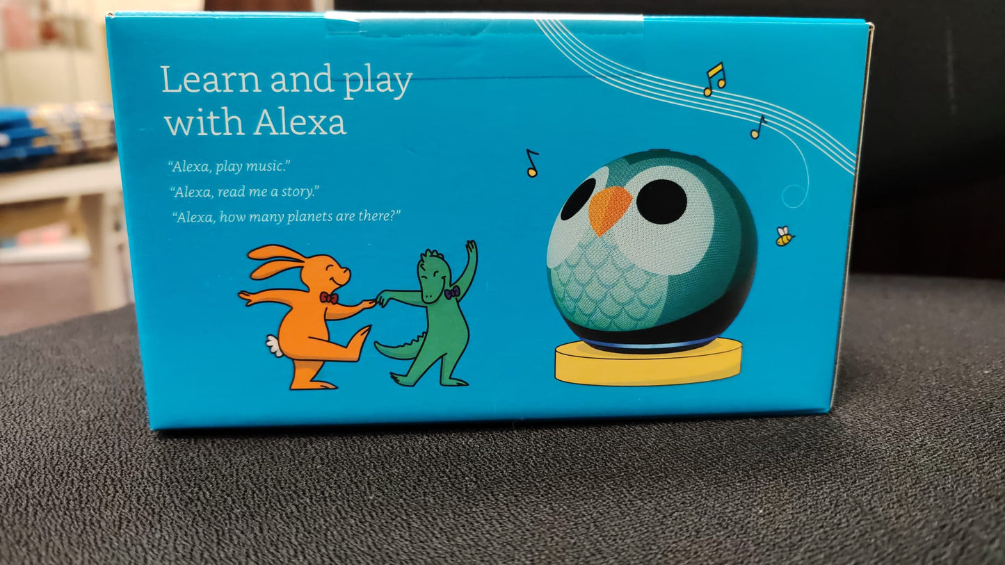 Echo Dot Kids (newest gen) | Wi-Fi and Bluetooth smart speaker with Alexa | Owl