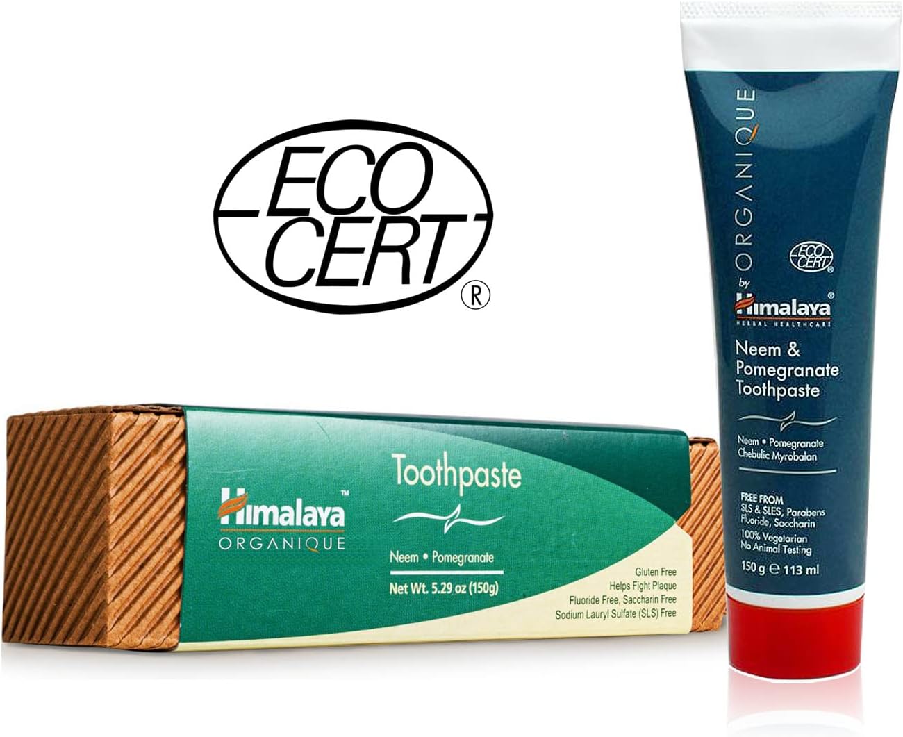 Himalaya Neem and Pomegranate Organic Toothpaste - 150g