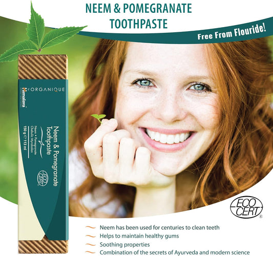 Himalaya Neem and Pomegranate Organic Toothpaste - 150g