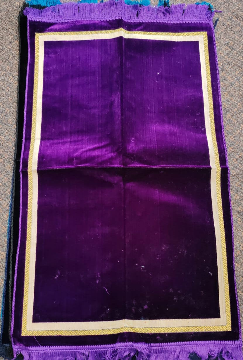 Muslim Prayer Mat Janamaz Islamic Salat Rug Different Colours 1pc only £9.50