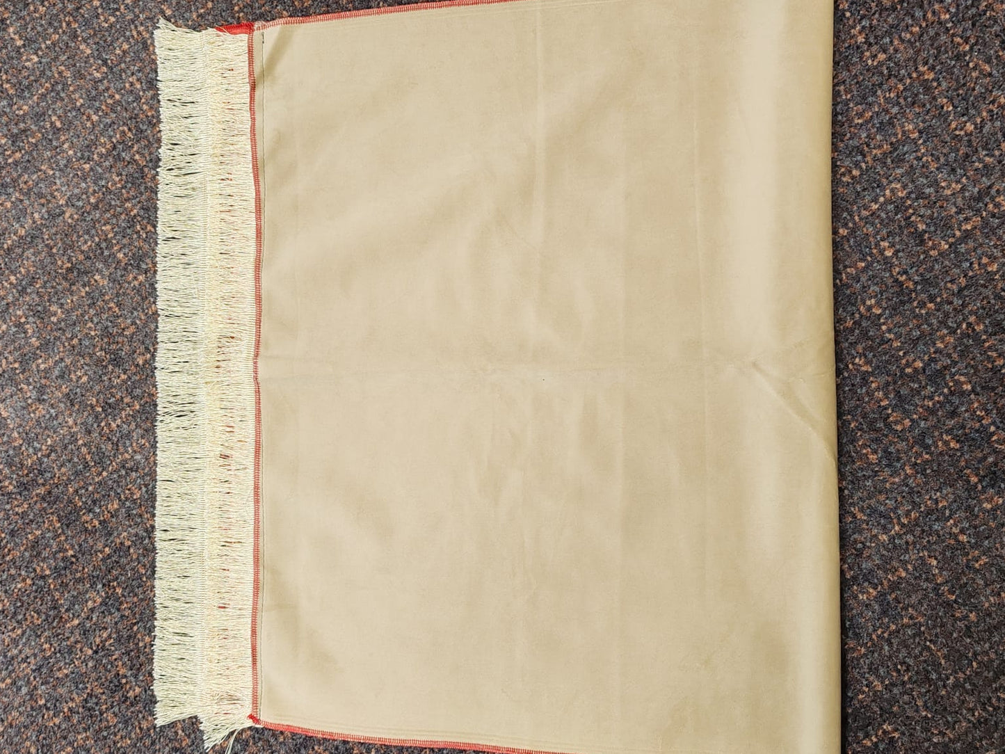 Islamic Prayer Mat (Janamaz/Sajjada) – Red & Gold Mosque Design | Soft, Non-Slip Muslim Prayer Rug for Daily Salat.