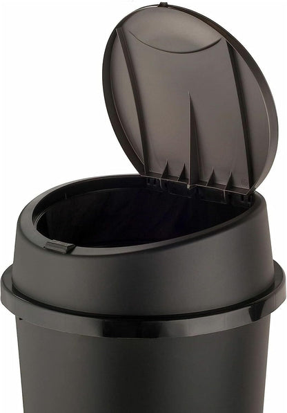 KITCHEN BIN Touch Top Bin / DUSTBIN / RUBBISH / KITCHEN / HOME Waste 45L BLACK PLASTIC