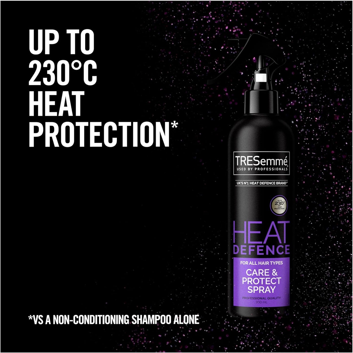 TRESemmé Care & Protect Heat Defence Spray UK’s no. 1 heat defense brand 230°C