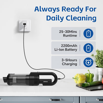 SIMWAL Handheld Car Vacuum Cleaner Cordless